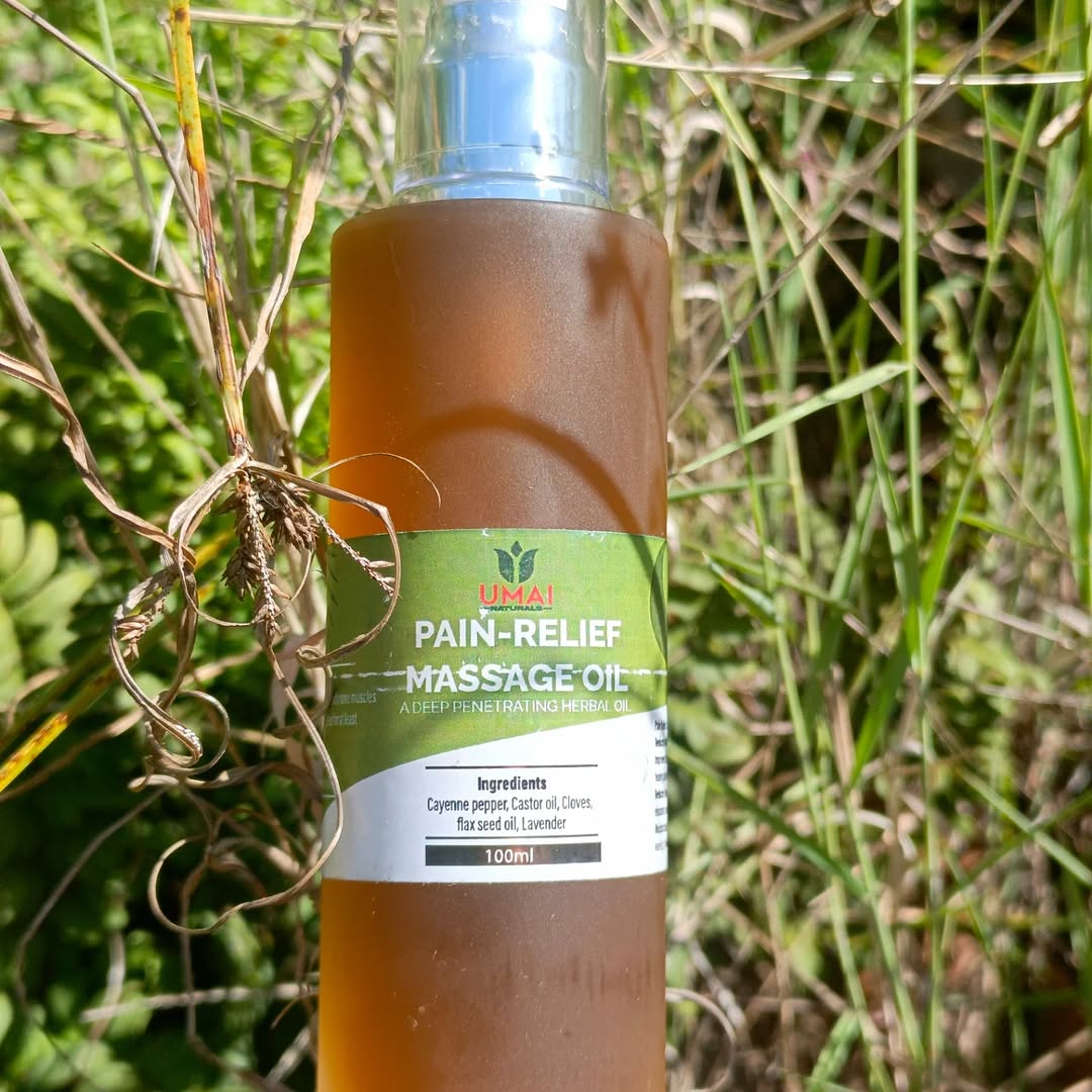 Pain-Relief Massage Oil – Deep Penetrating Herbal Blend.