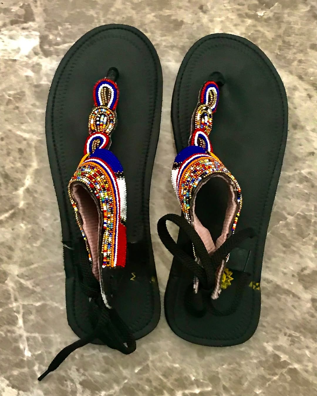 Beaded Lace-Up Sandals – Enkopito Ng’atu (The Journey’s Knot)