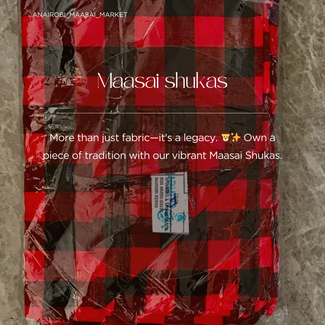 AUTHENTIC MAASAI SHUKA – ‘Legacy Check’ Edition.