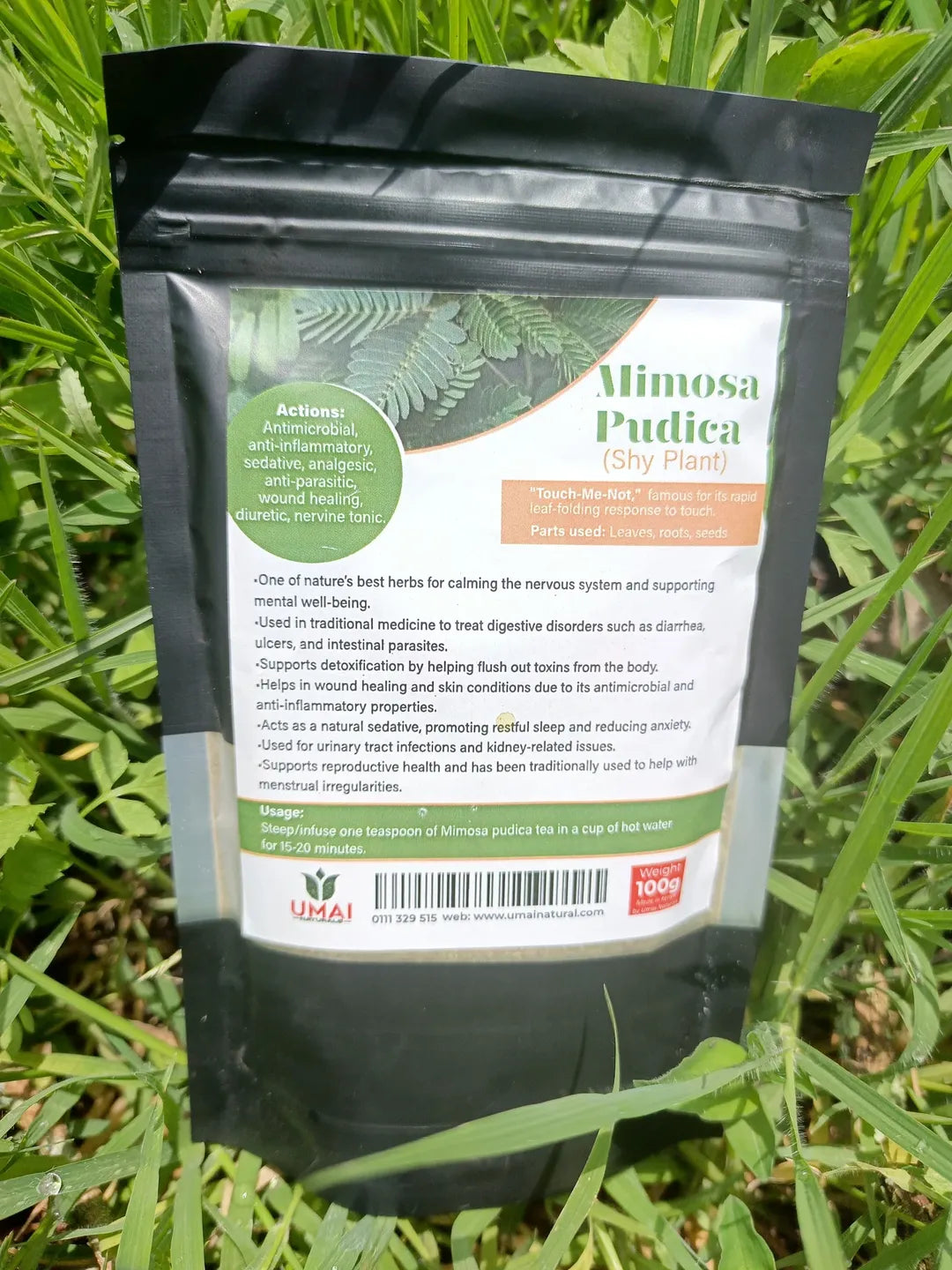 Mimosa and Pudica (Shy Plant) – Loose Leaf and Root Tea.