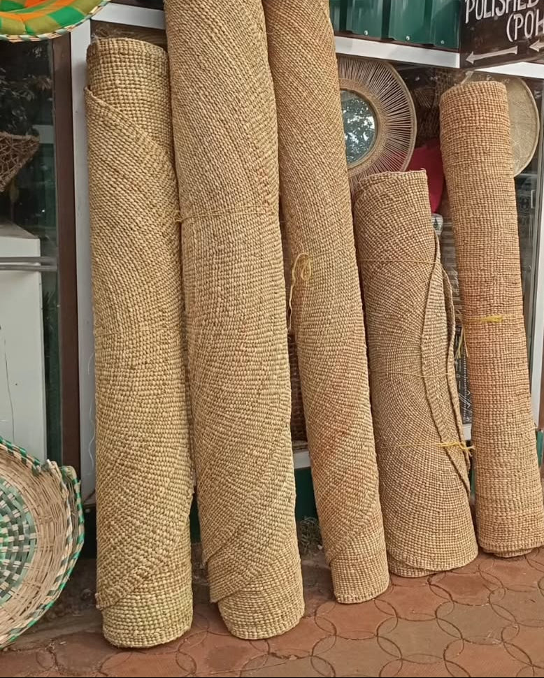 Rolled Straw Mats with Woven Ensemble - Circle of Ground & Grace – Enkito e Oltau (Step of Gathering).