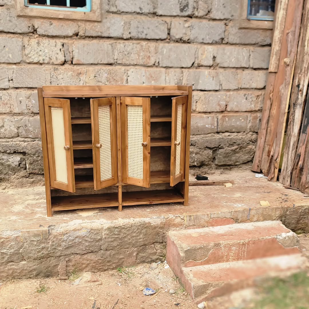 Four-Door Cabinet Ritual Ensemble - Maasai Vault of Breath – 'Enkátá Oltau' (Gathering Ground).