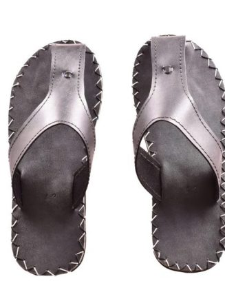 Handcrafted Leather Sandals – Zigzag Stitch with Thick Strap Design – Enkito e Sidai (Step of Beauty).