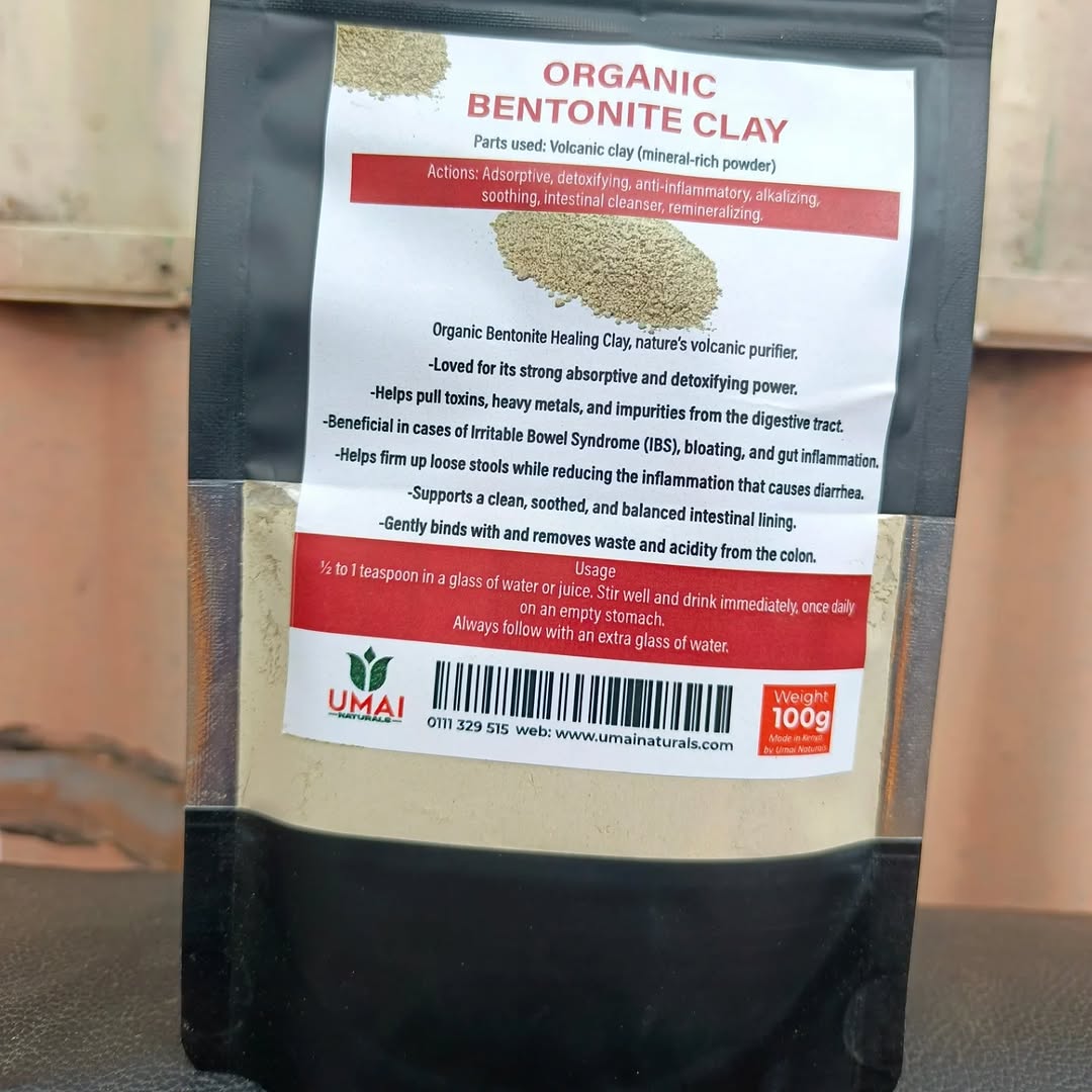 Organic and Bentonite Clay – Mineral-Rich Detox Powder.