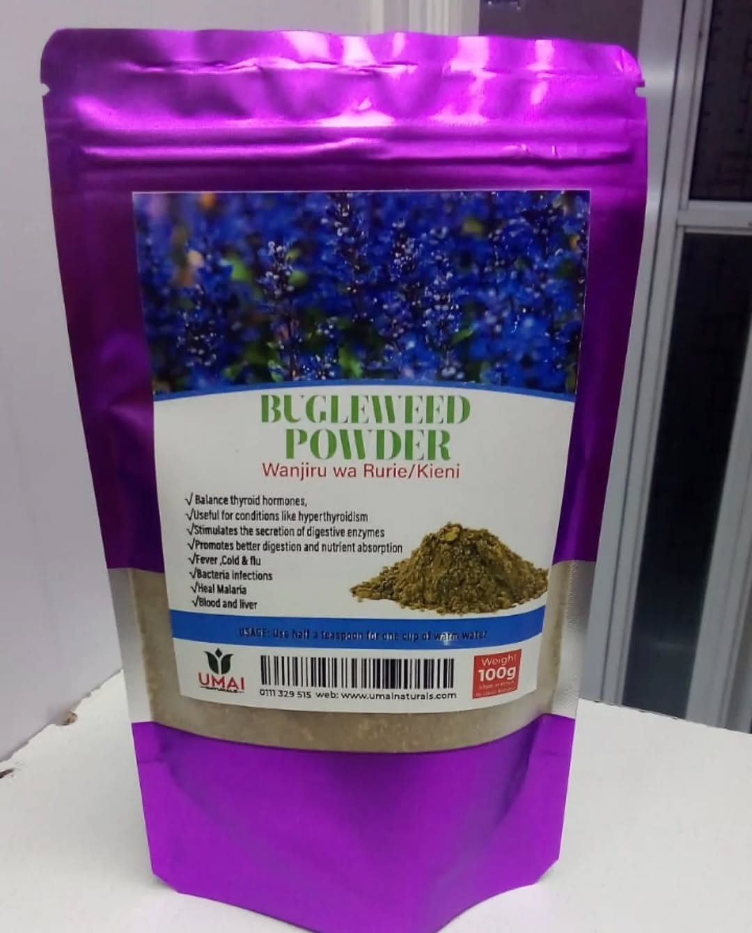 Bugleweed Powder – Thyroid and Blood Wellness Herb.