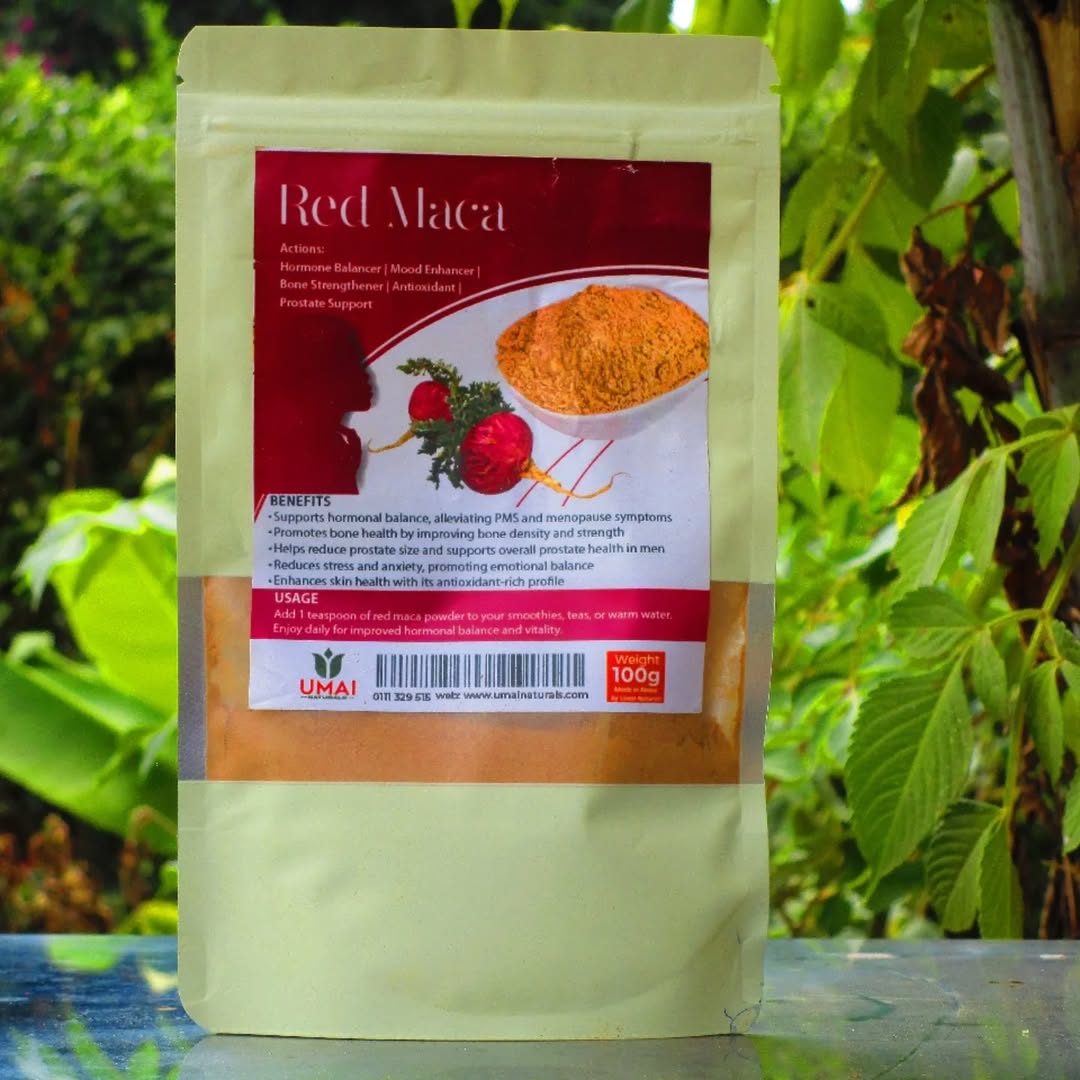 Red Maca Powder – Hormonal, Emotional and Bone Wellness Root.