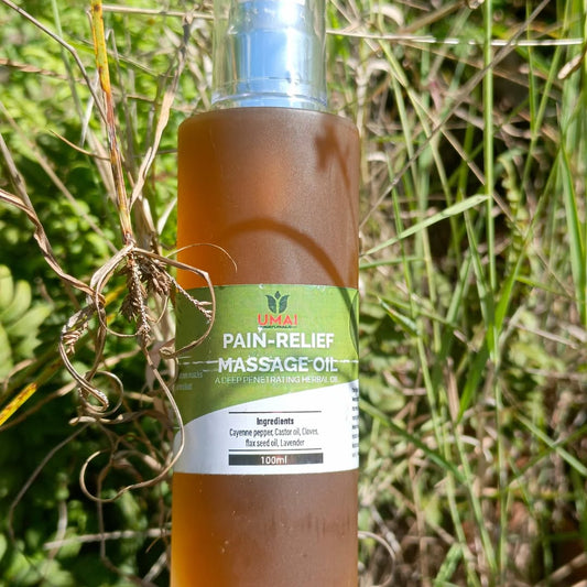 Pain-Relief Massage Oil – Deep Penetrating Herbal Blend.