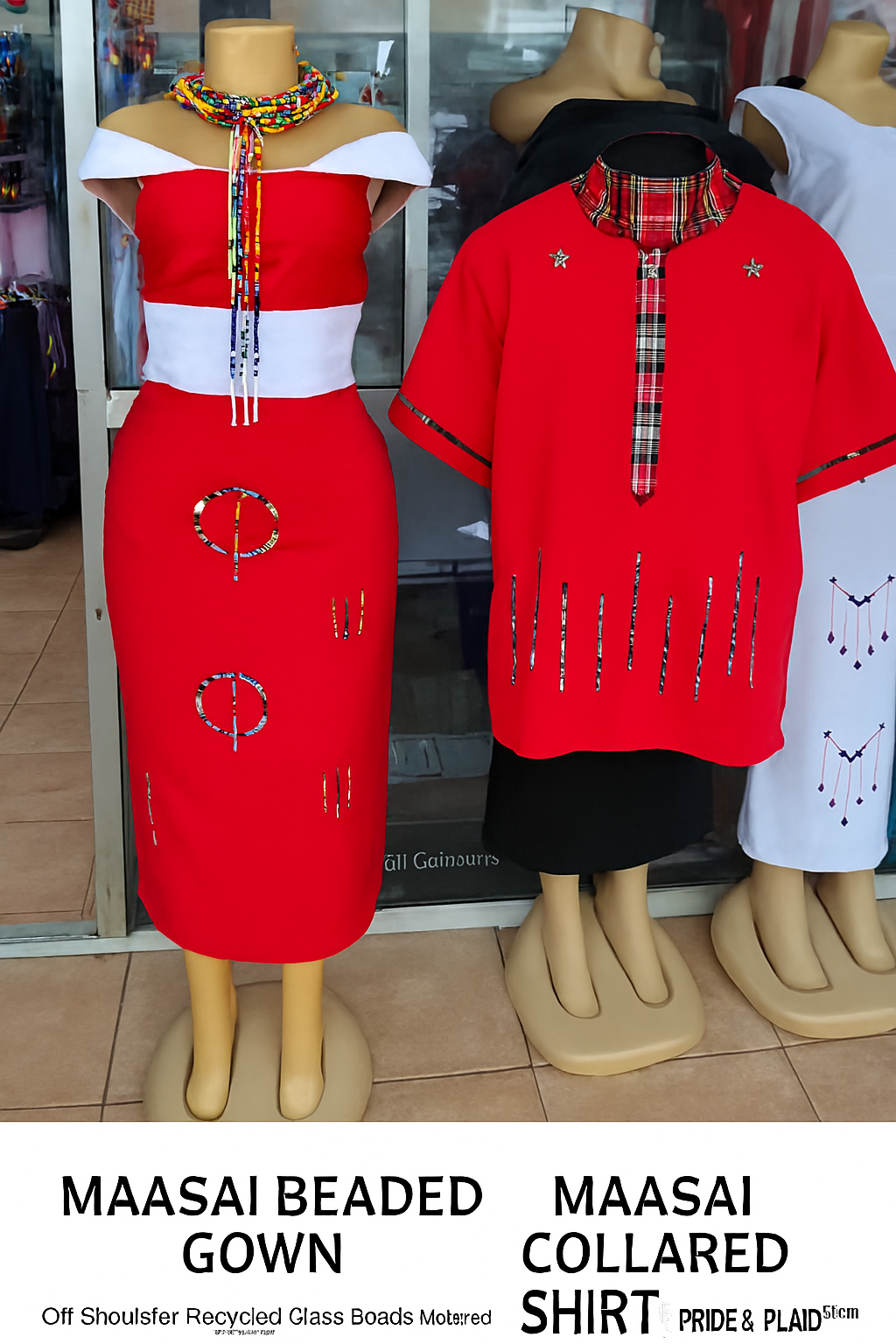 AUTHENTIC MAASAI BEADED GOWN – ‘Unity’ Edition.