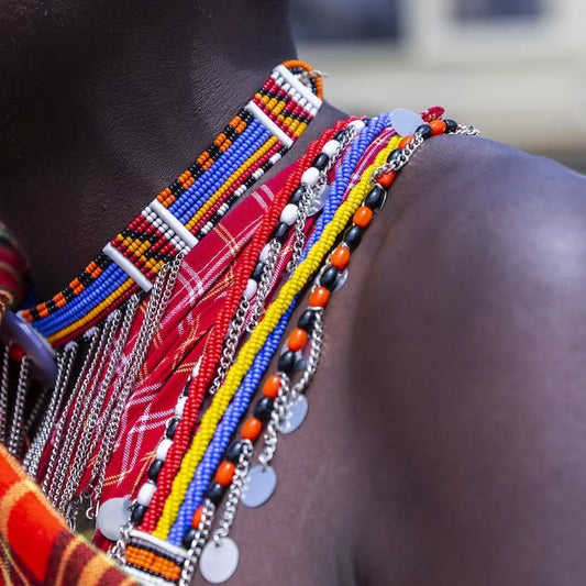MAASAI CEREMONIAL NECKPIECE – Beaded Layers of Identity.
