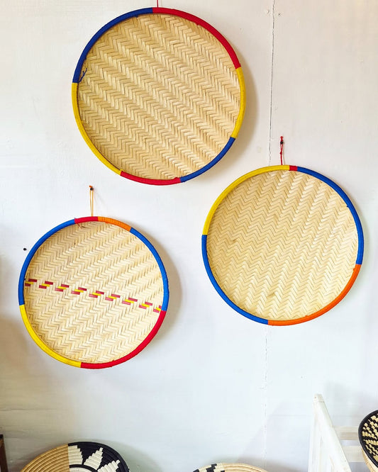 Woven Serving Trays - Circle of Gesture & Geometry – Enkito e Emayian (Step of Celebration).