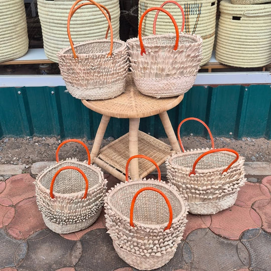 Orange-Handled Basket Ensemble - Circle of Gathering & Gesture – Enkito e Emayian (Step of Celebration).