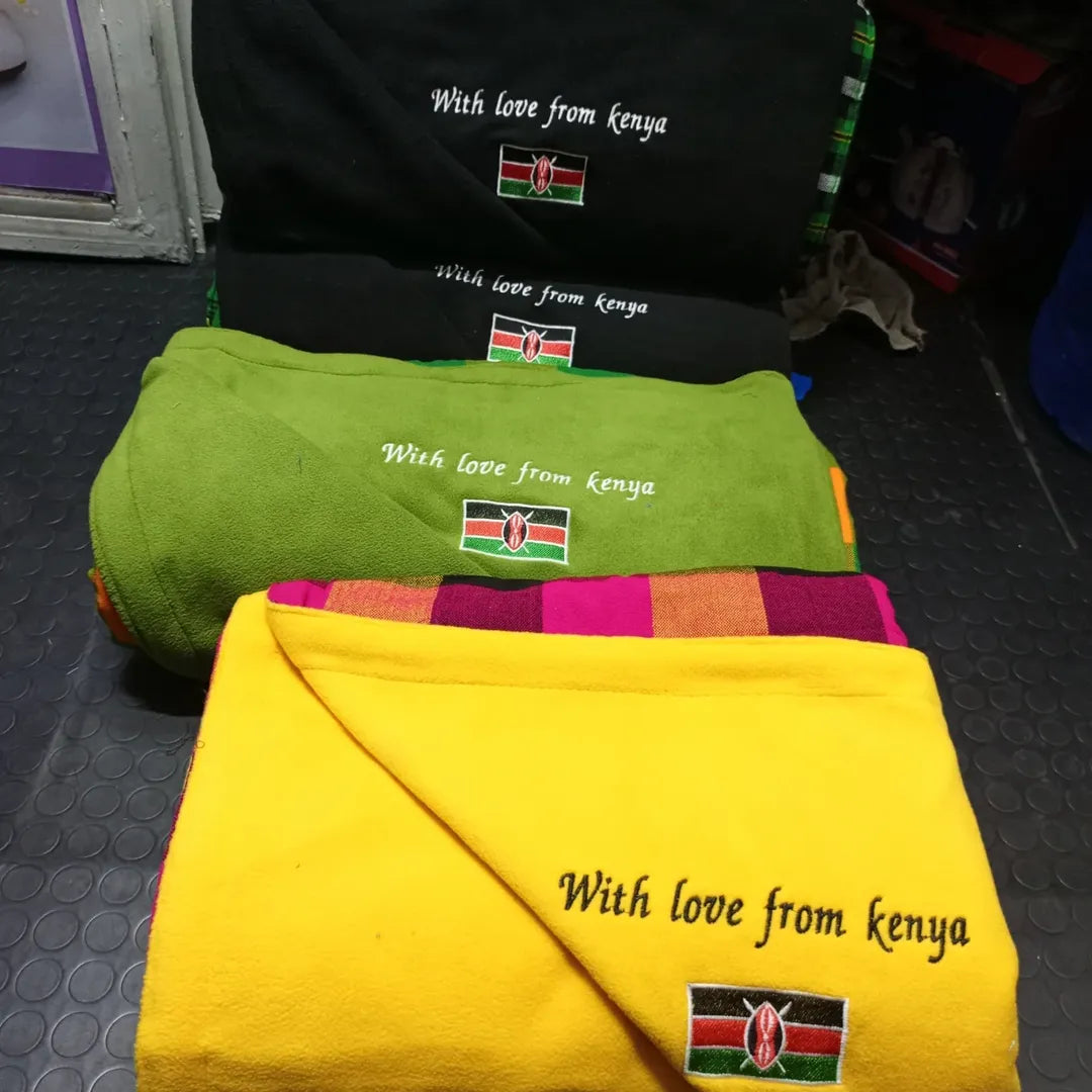 Embroidered Blanket Collection - With Love from Kenya.