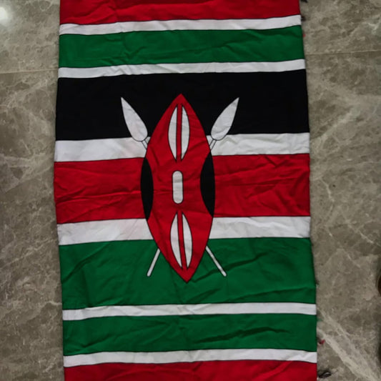 AUTHENTIC KENYAN NATIONAL FLAG CLOTH – ‘Shield of Freedom’ Edition.