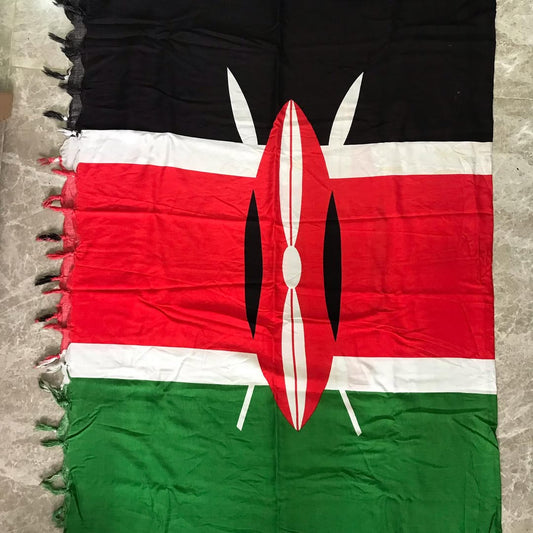 AUTHENTIC KENYAN NATIONAL FLAG CLOTH – ‘Shield of Freedom’ Edition.