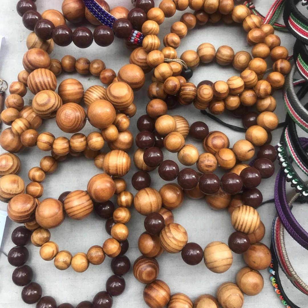 Authentic Handcrafted Wooden Bead Bracelet Collection - ‘Ilsaasat’ (Deep Night).
