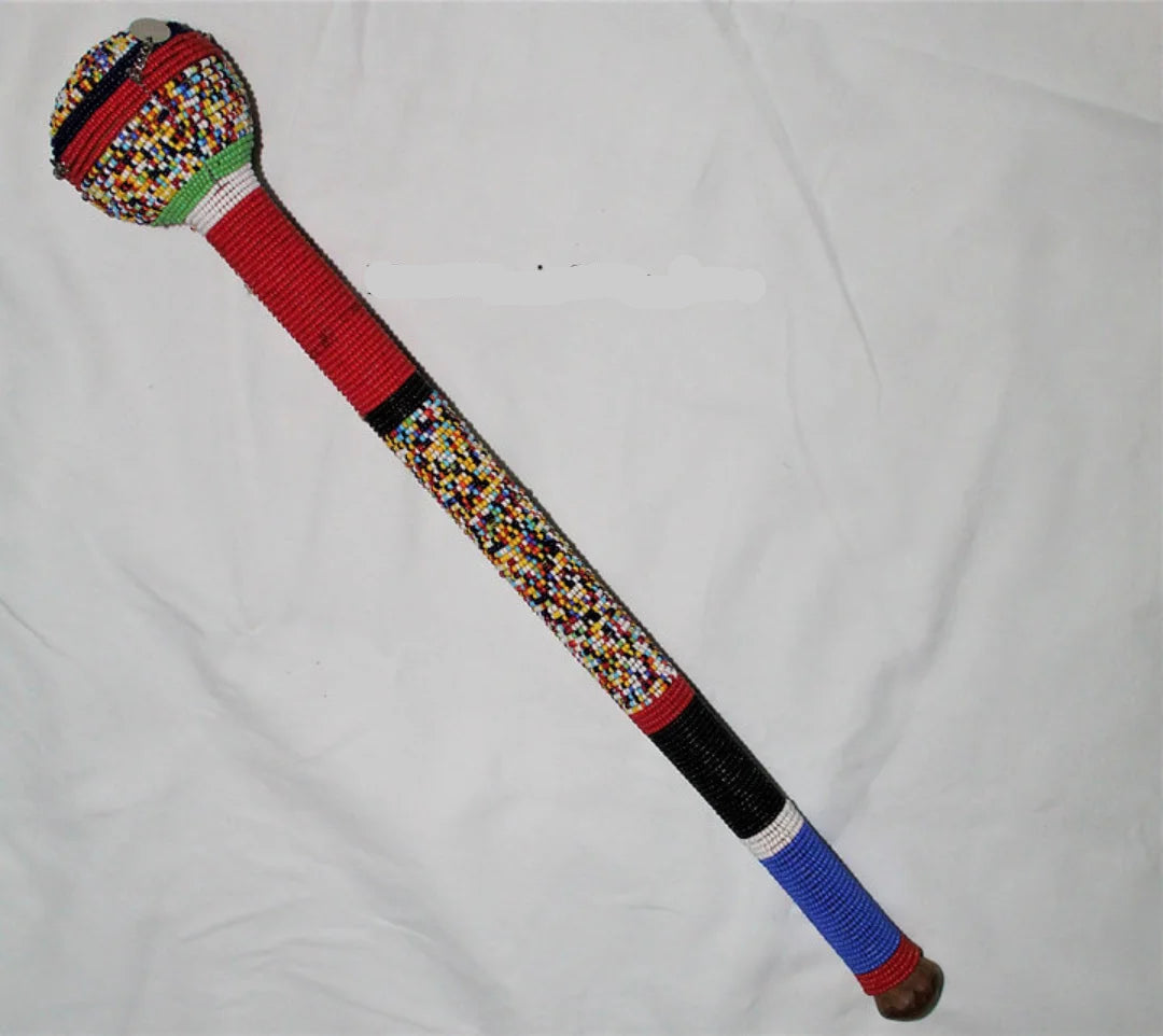 AUTHENTIC MAASAI AND RUNGU – Beaded Ceremonial Club.