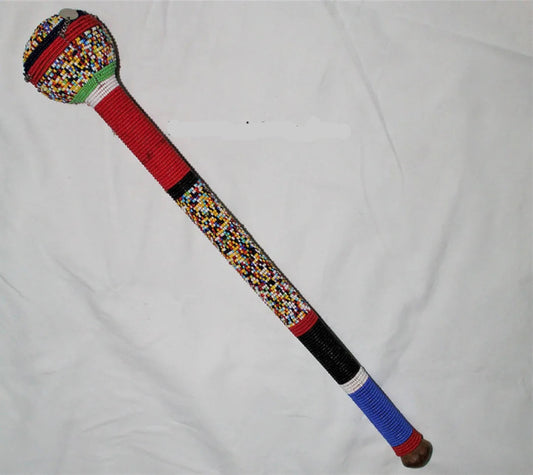 AUTHENTIC MAASAI AND RUNGU – Beaded Ceremonial Club.