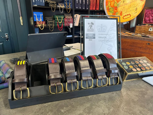 CONWAY STRIPE BELT SERIES – Tailored Elegance with a Heritage Twist.