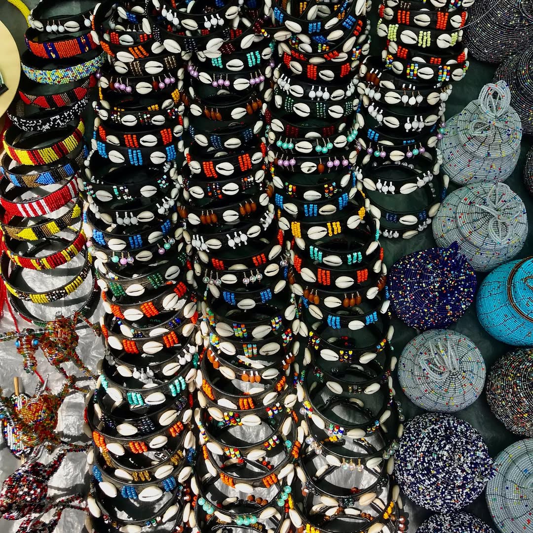 Authentic Cowrie and Beaded Armband Collection - ‘Olng’esherr’ (Strength).