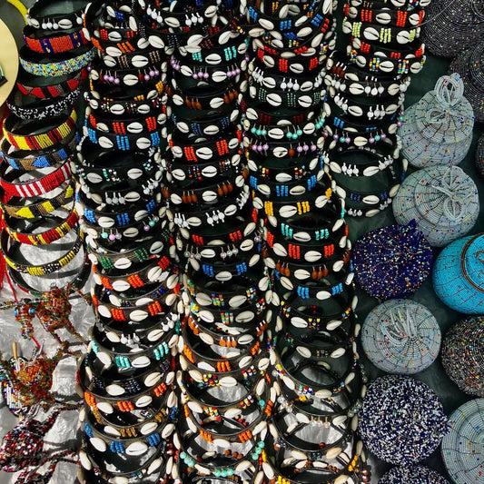 Authentic Cowrie and Beaded Armband Collection - ‘Olng’esherr’ (Strength).