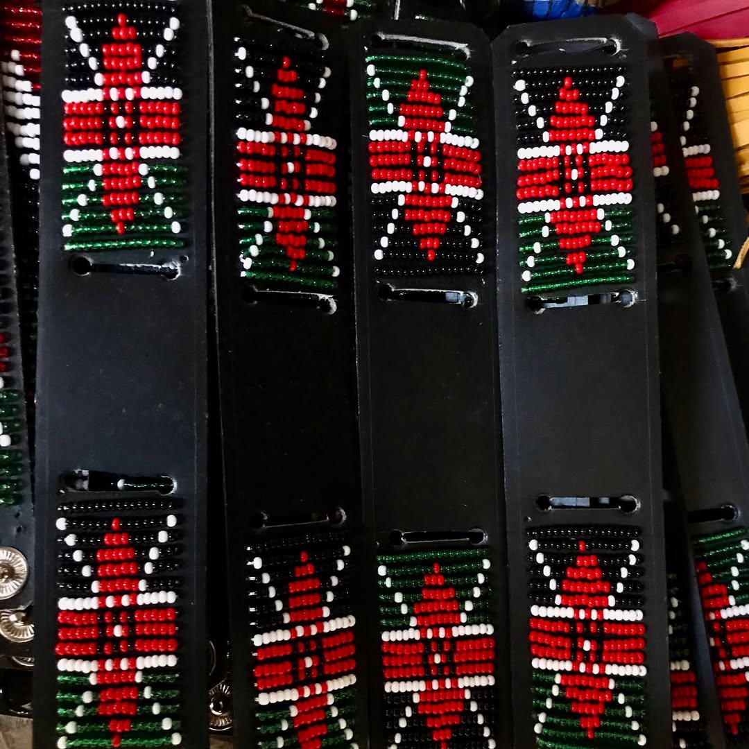 Authentic Leather and Beaded Armband Collection - ‘Osotua’ (Connection).