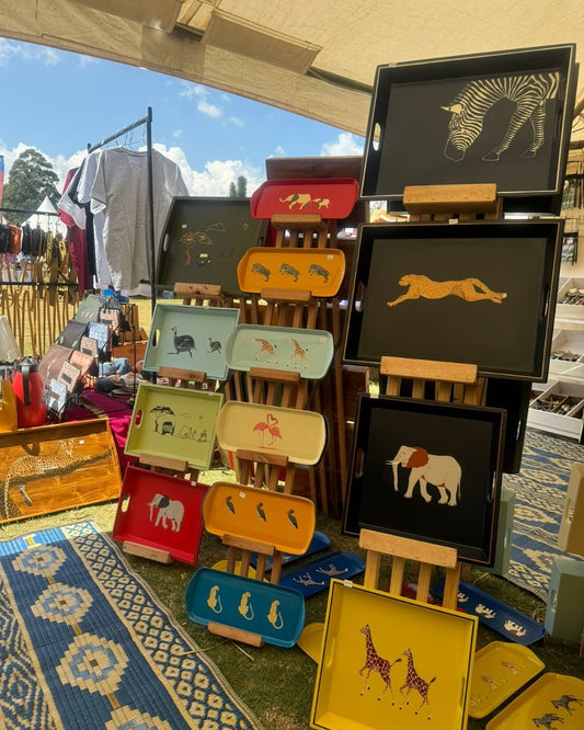 Maasai Terrain Echo – 'Enkátá Oltau' (Gathering Ground) – Wildlife Tray Ritual Ensemble.