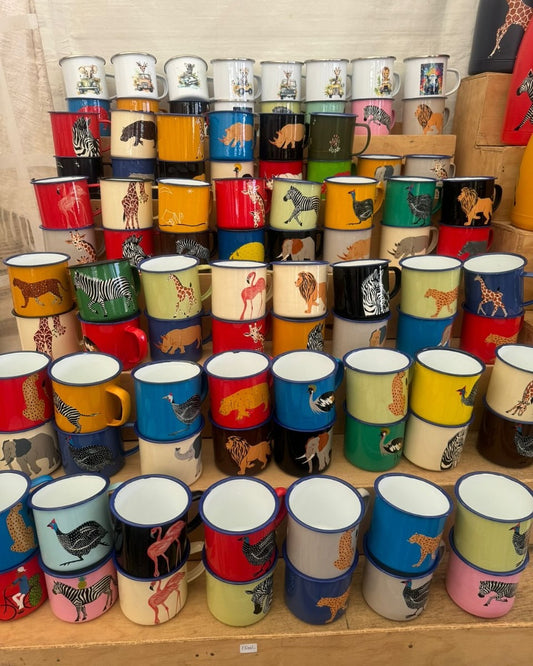 Maasai Sip Safari – 'Enkátá Emut' (Adornment & Echo) – Wildlife Mug Ritual Ensemble.