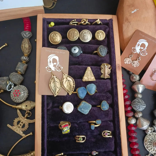 Mixed Jewelry Ritual Ensemble - Maasai Vault of Echo – 'Enkátá Emut' (Adornment & Echo).