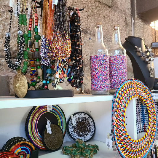 Maasai Beaded Ritual Ensemble - Maasai Vault of Spiral Offering – 'Enkátá Olkirenyi' (Path & Layering).