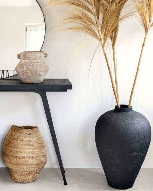 Artisan Entry Trio – Woven Vessel & Spirit Console – Enkito e Ang’ (Step of Light).