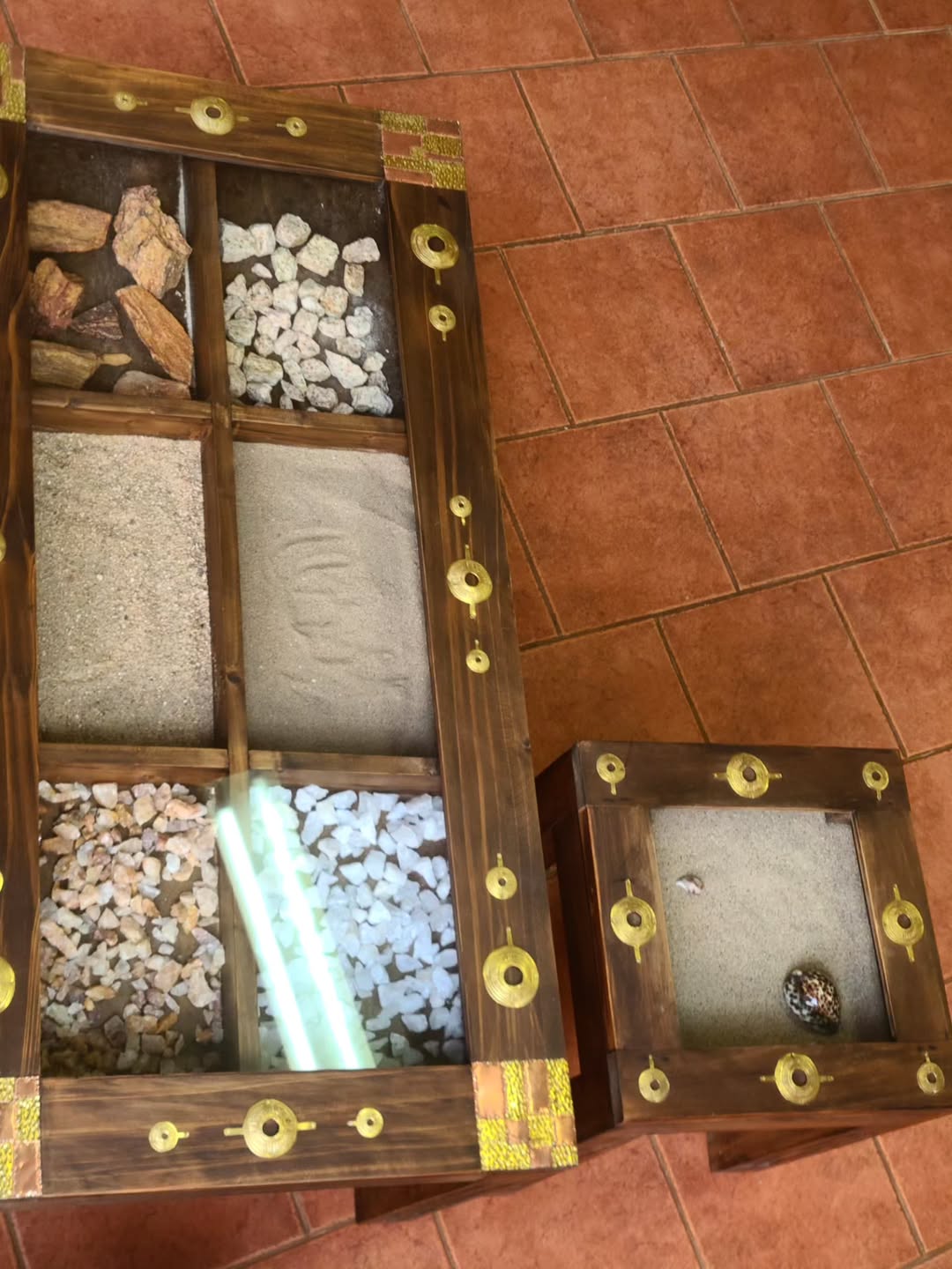 Maasai Sensory Table & Stool Ensemble - Maasai Vault of Textured Earth – 'Enkátá Enkop' (Path & Touch).