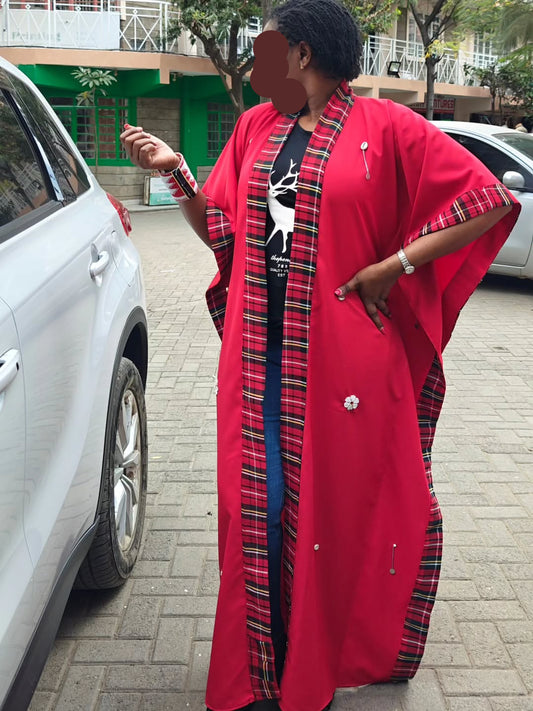 AUTHENTIC URBAN HERITAGE ROBE – ‘Plaid Flame’ Edition.