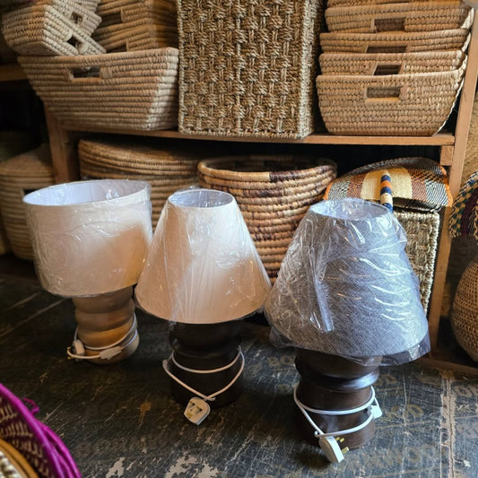 Artisan Light Trio – Woven Base & Spirit Shade – Enkito e Ang’ (Step of Light).