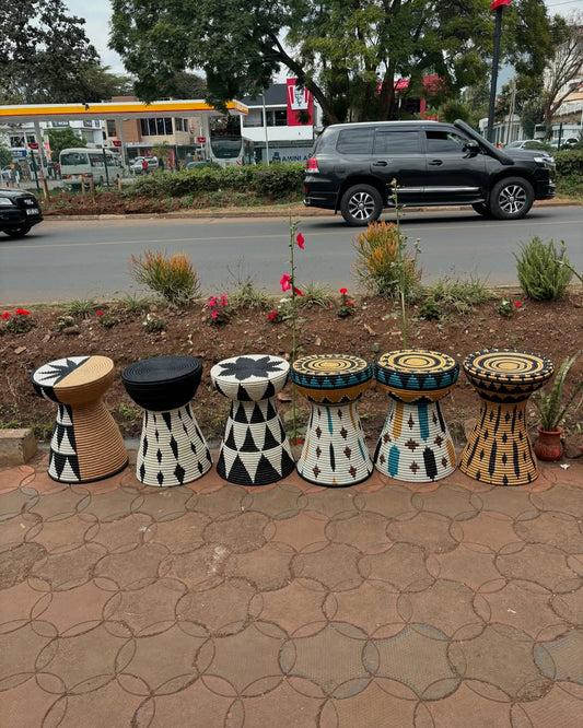 Stool Line in Tribal Geometry - Circle of Rhythm & Reach – Enkito e Emayian (Step of Celebration).