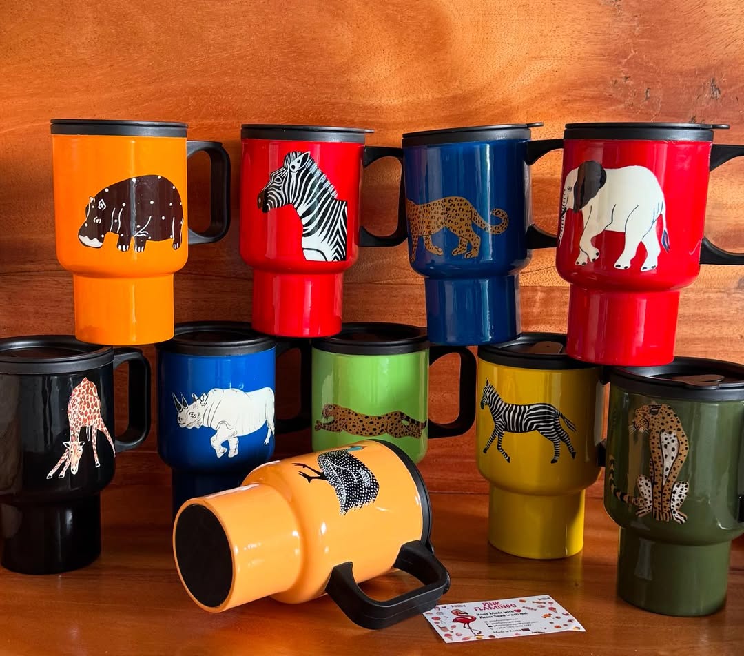 Maasai Wild Sip – 'Enkátá Emut' (Adornment & Echo) – Wildlife Mug Ritual Ensemble.