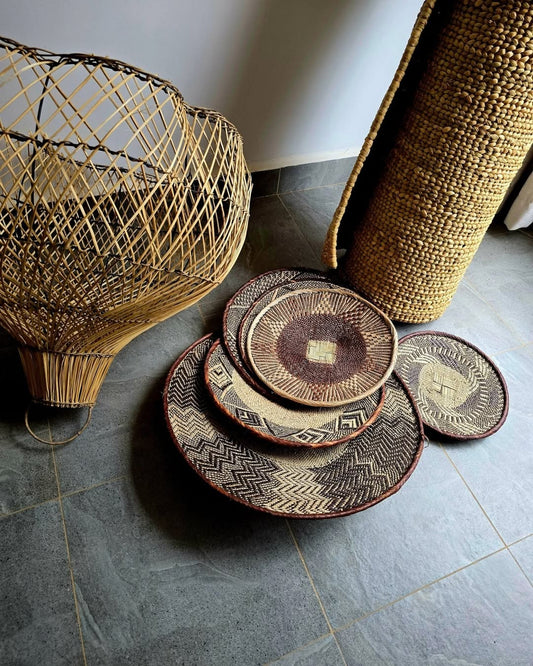 Artisan Geometry Offering – Spiral Trays & Sculpted Vessel – Enkito e Ang’ (Step of Light).