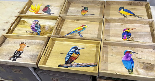 Maasai Winged Whisper – 'Enkátá Emut' (Adornment & Echo) – Bird Tray Ritual Ensemble.