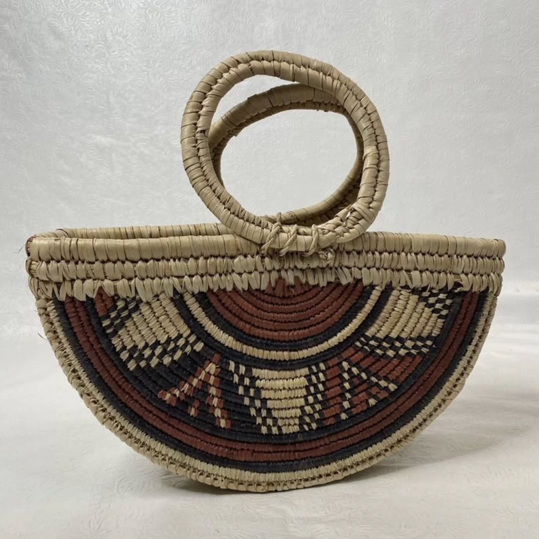 Artisan Arc Tote – Geometric Weave & Earth Spirit – Enkito e Sidai (Step of Beauty).