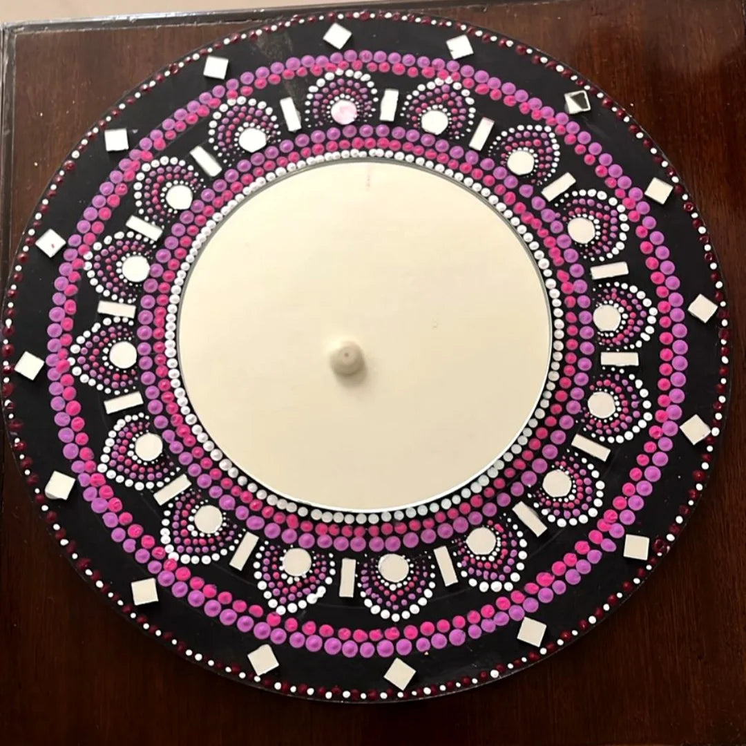 Mandala Dotwork Disc - Maasai Vault of Centered Bloom – Enkátá Enkare (Pulse & Petal).