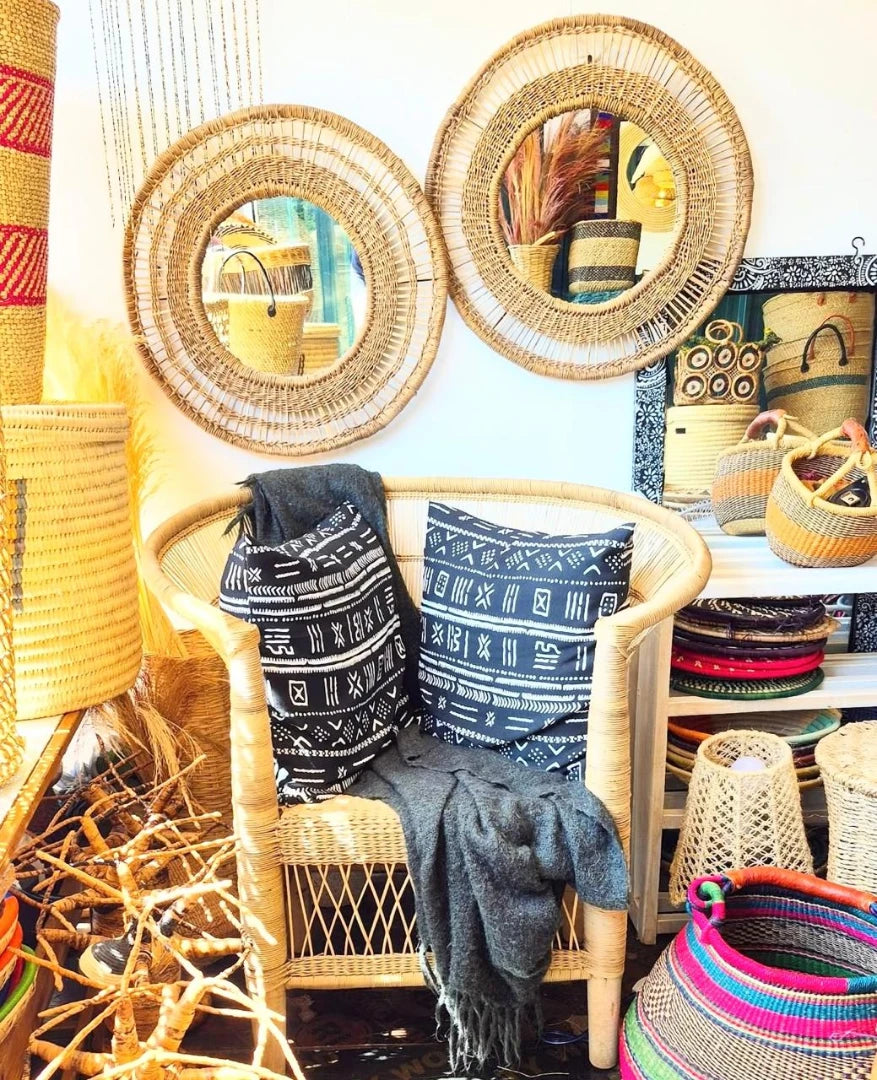 Wicker Lounge with Artisan Accents - Circle of Rest & Reflection – Enkito e Emayian (Step of Celebration).