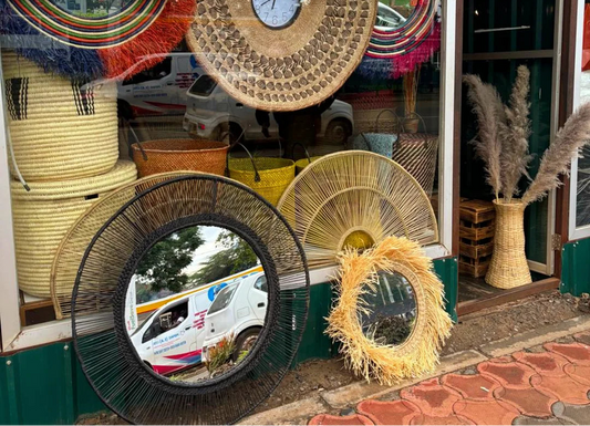 Mirror & Basket Ensemble in Earth Geometry - Circle of Reflection & Rhythm – Enkito e Enkai (Step of Illumination).