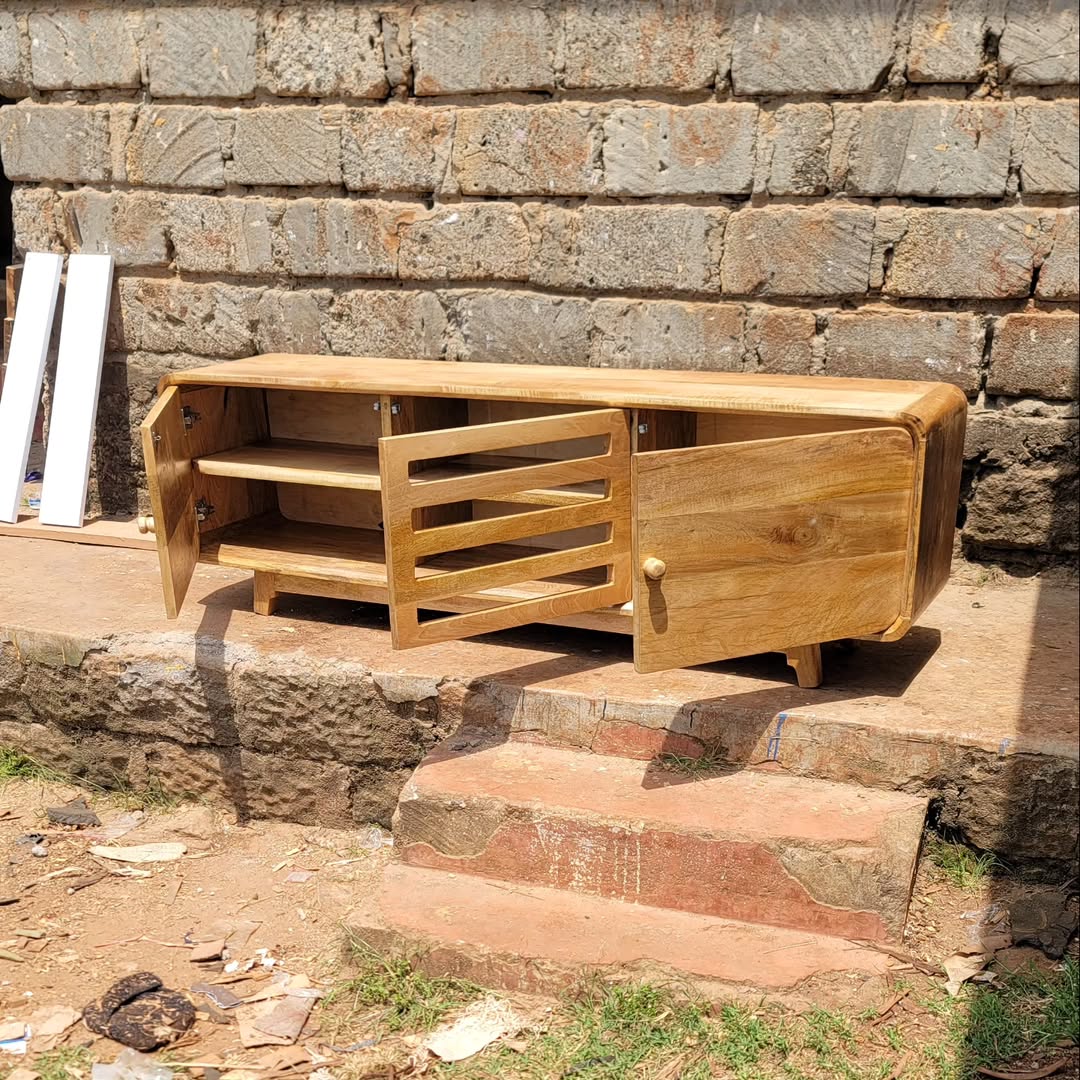 Slatted & Open Cabinet Ritual Ensemble - Maasai Layers of Breath – 'Enkátá Oltau' (Gathering Ground).