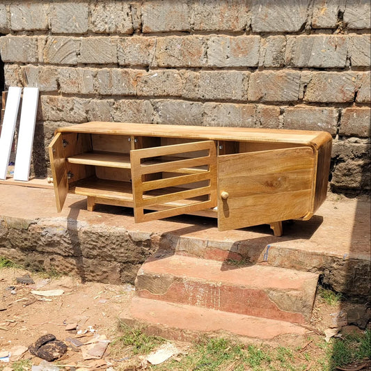 Slatted & Open Cabinet Ritual Ensemble - Maasai Layers of Breath – 'Enkátá Oltau' (Gathering Ground).