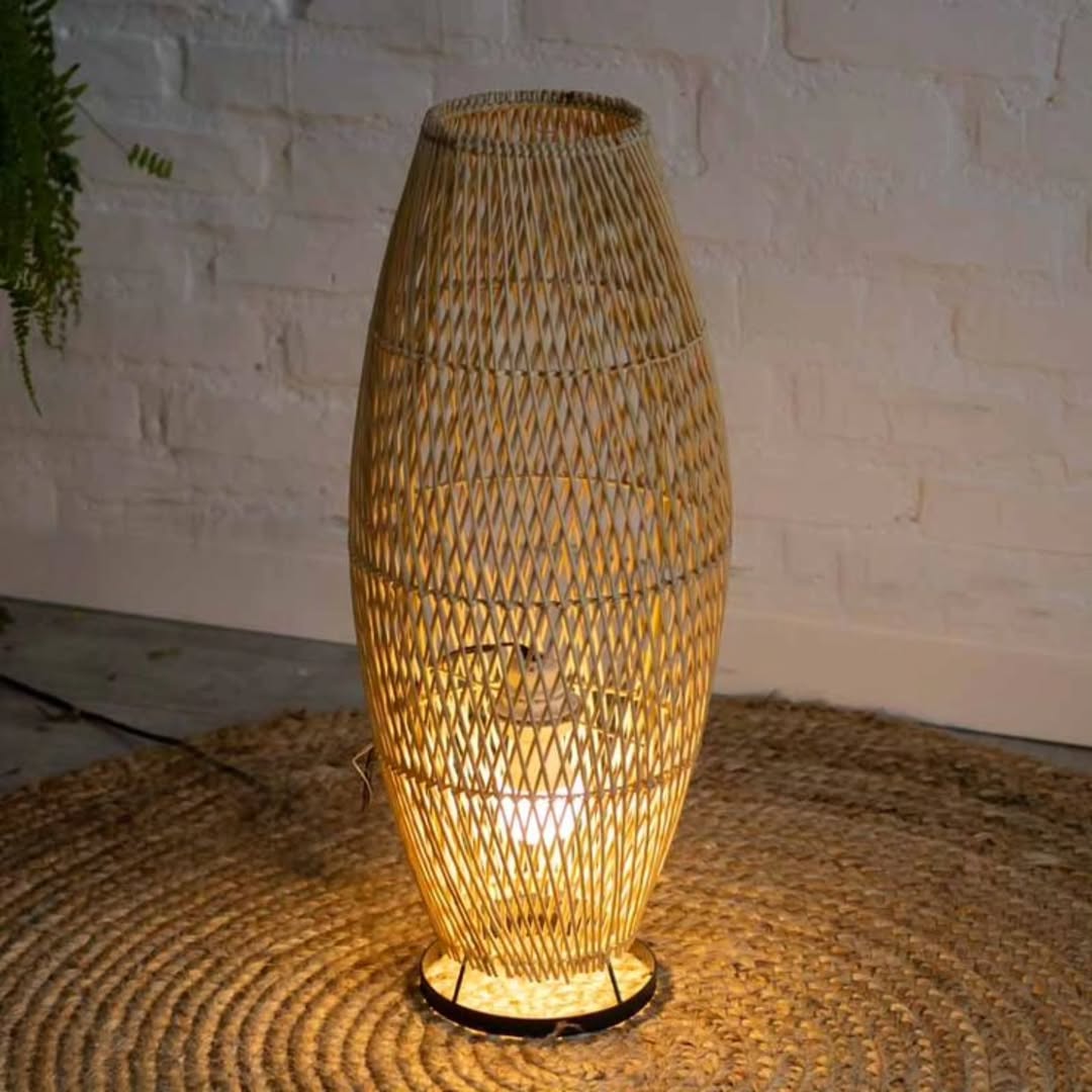 Circle of Glow & Grounding – Woven Floor Lamp & Ritual Light – Enkito e Ang’ (Step of Light)