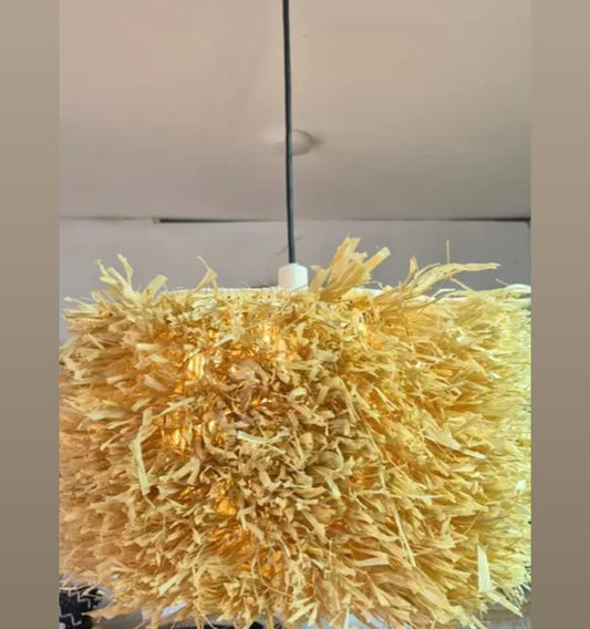 Raffia Pendant Light in Natural Radiance - Savannah Bloom – Enkito e Ang’ (Step of Light).