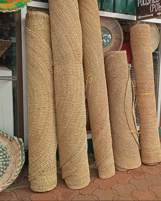 Rolled Straw Mats with Woven Ensemble - Circle of Ground & Grace – Enkito e Oltau (Step of Gathering).