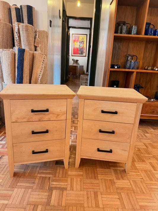 Maasai Twin Archive – 'Enkátá Olng’ej' (Echo Form) – Nightstands, Striped Rugs & Ritual Shelving Ensemble.