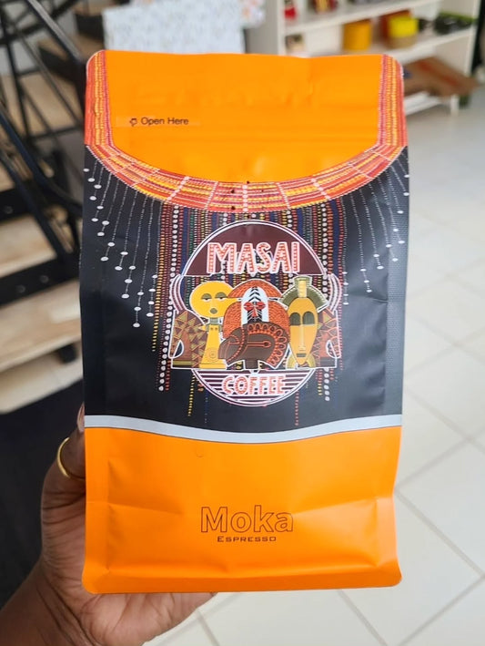 Maasai Coffee Vault of Brewed Horizon – Enkátá Enkare Moka (Espresso & View) – Wildlife Ritual Roast