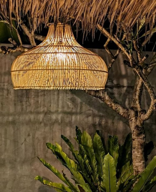 Woven Pendant with Tropical Grounding - Circle of Light & Canopy – Enkito e Ang’ (Step of Light).