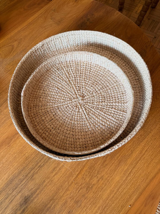 Maasai Nesting Ground – 'Enkátá Oltau' (Gathering Ground) – Radial Woven Basket Duo.